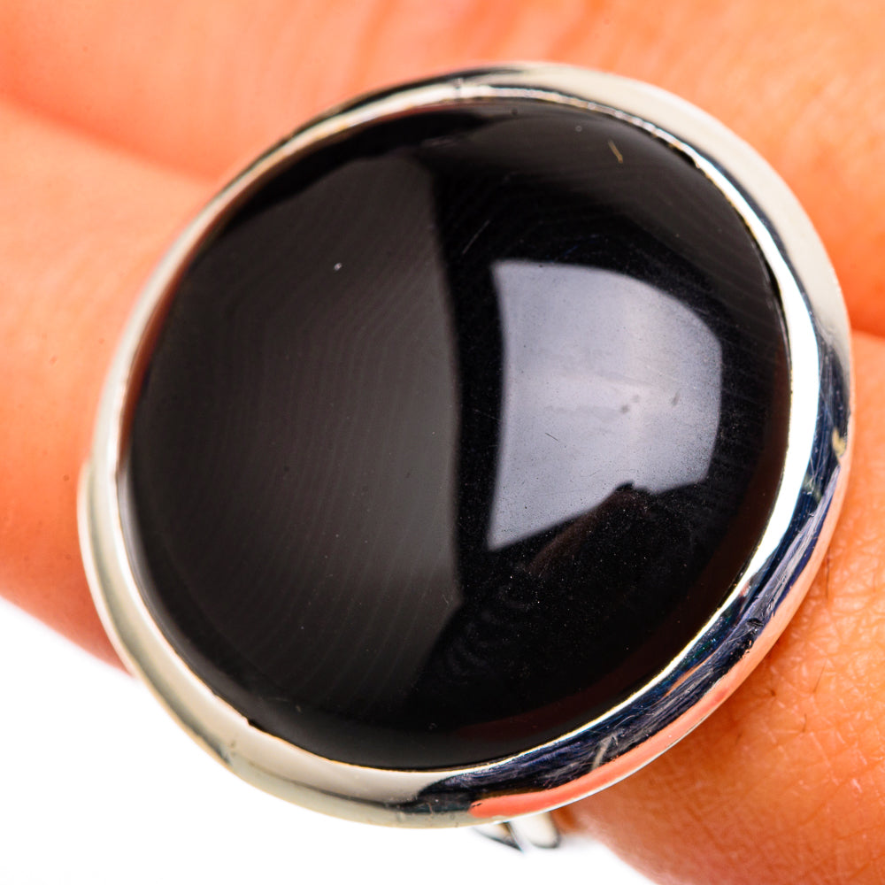 Black Onyx Rings handcrafted by Anasilvercos - RING105556