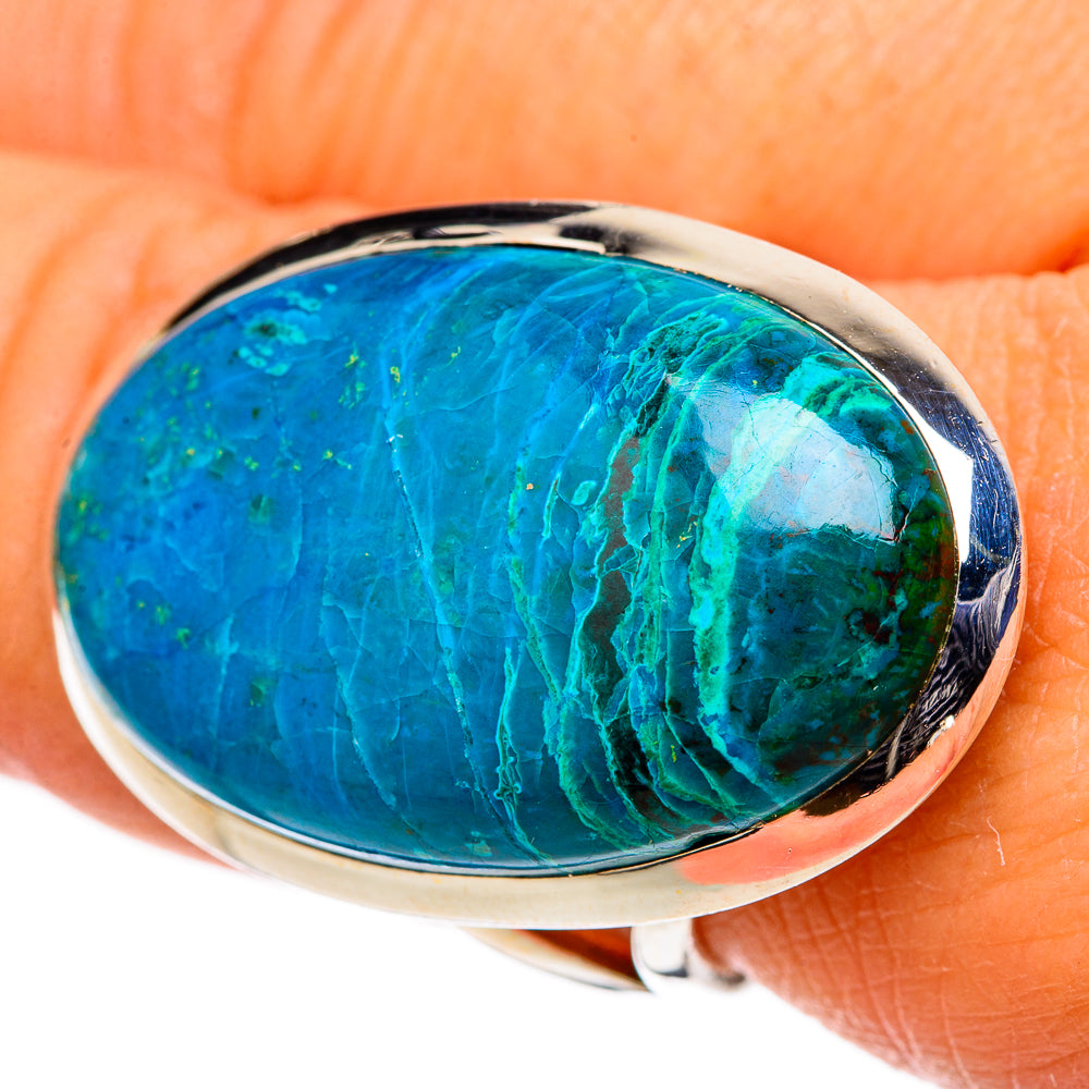 Chrysocolla Rings handcrafted by Anasilvercos - RING105575