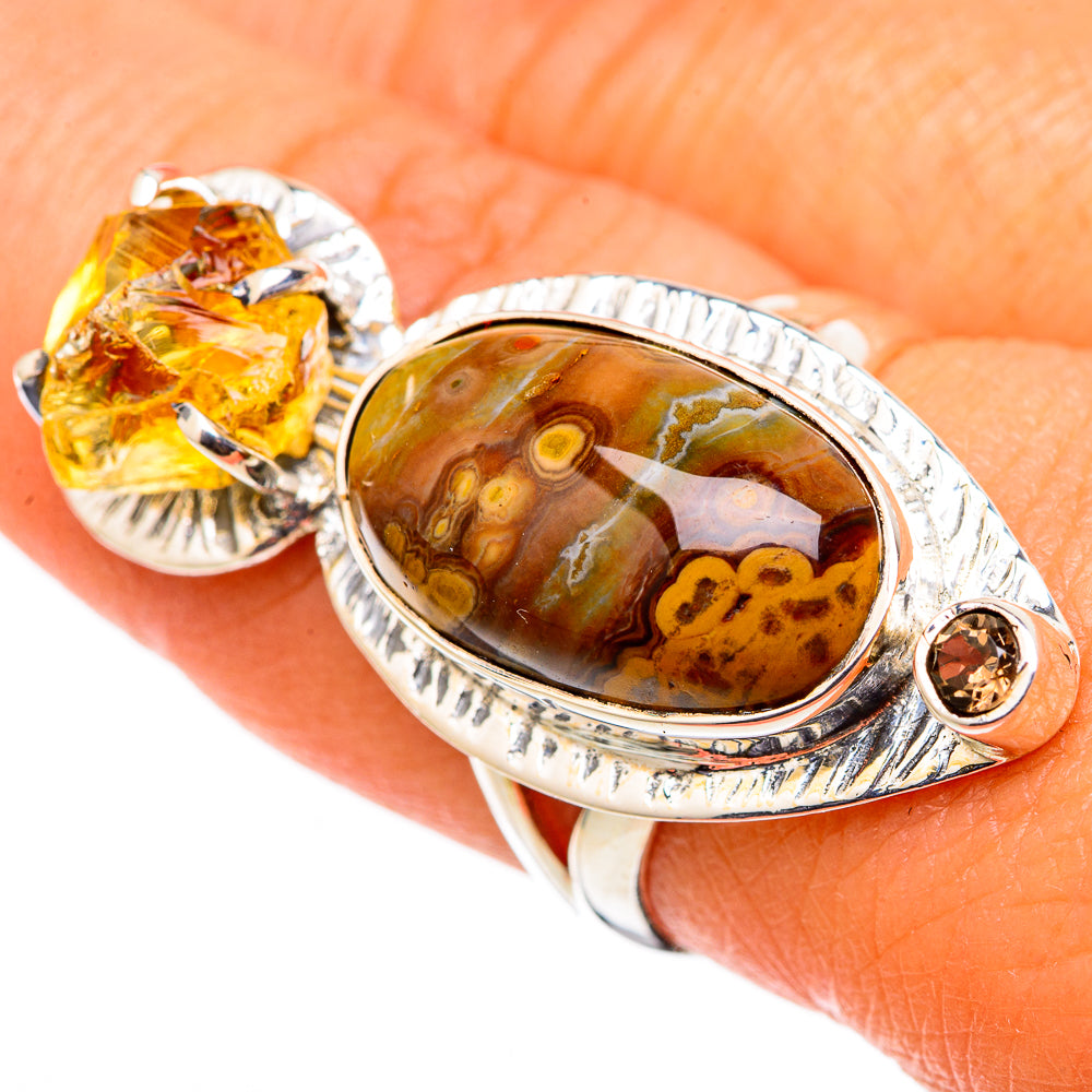 Ocean Jasper Rings handcrafted by Anasilvercos - RING105585