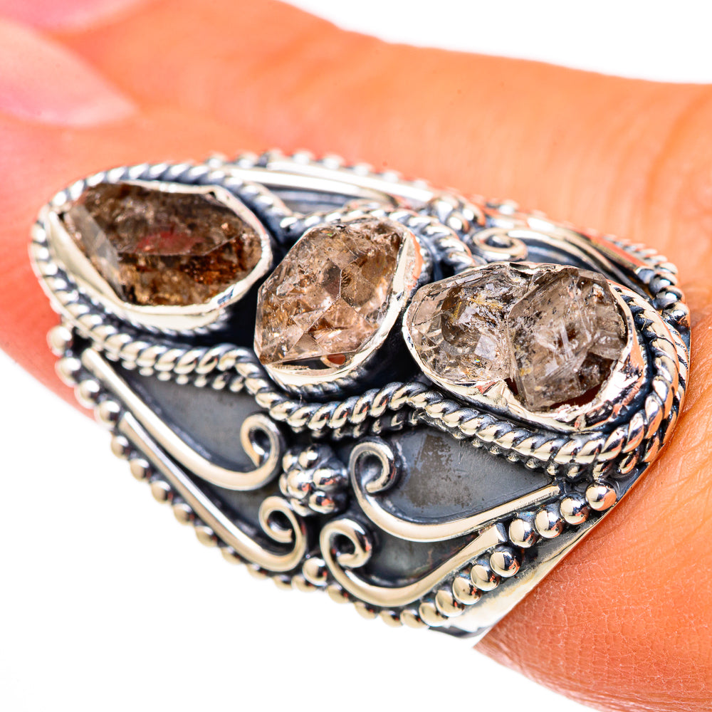 Herkimer Diamond Rings handcrafted by Anasilvercos - RING105603