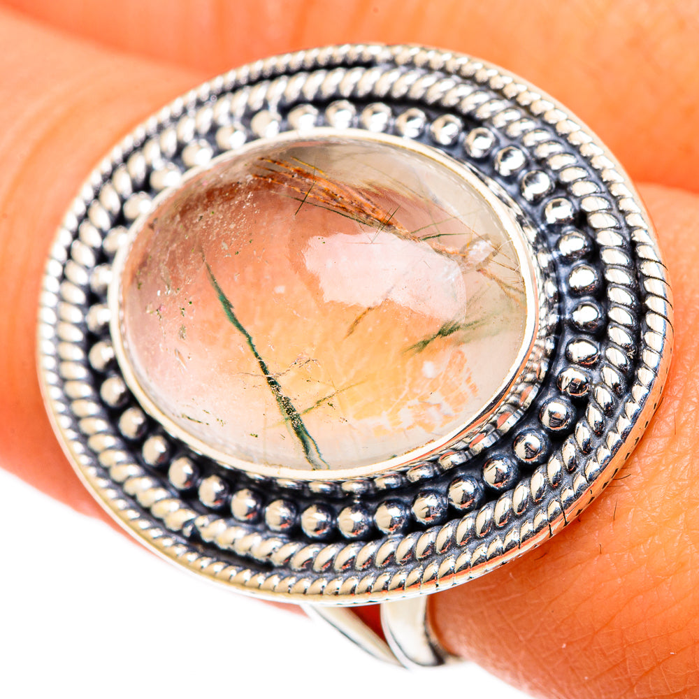 Rutilated Quartz Rings handcrafted by Anasilvercos - RING105605