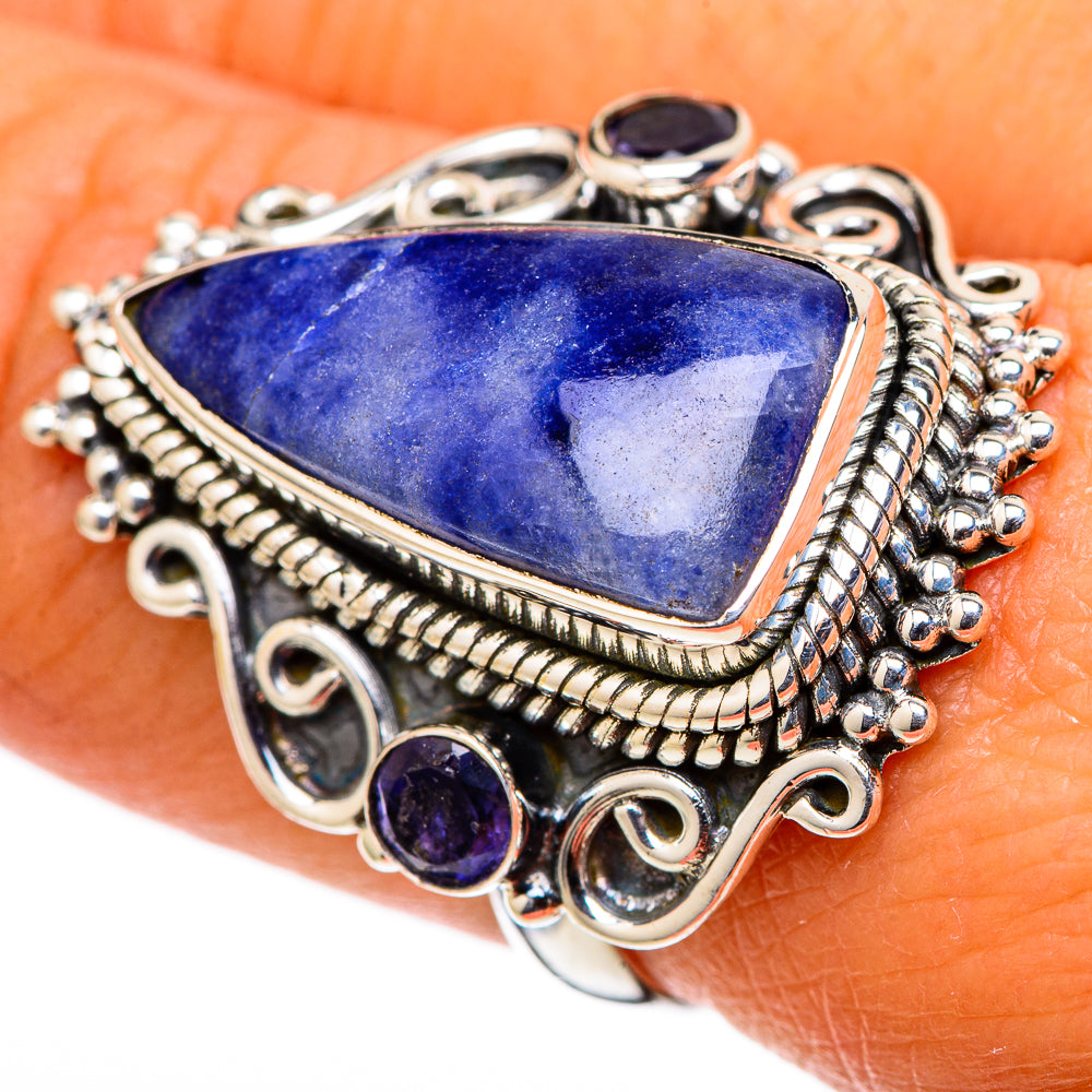 Sodalite Rings handcrafted by Anasilvercos - RING105614