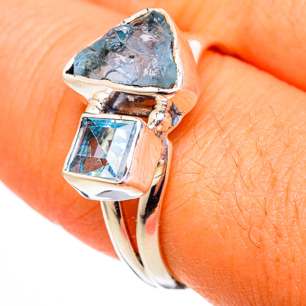 Blue Topaz Rings handcrafted by Anasilvercos - RING105618