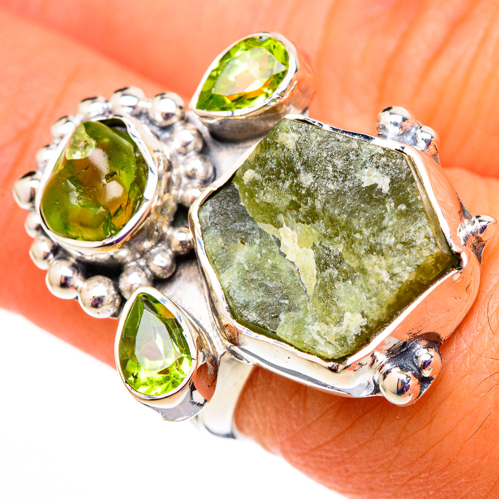 Peridot Rings handcrafted by Anasilvercos - RING105623