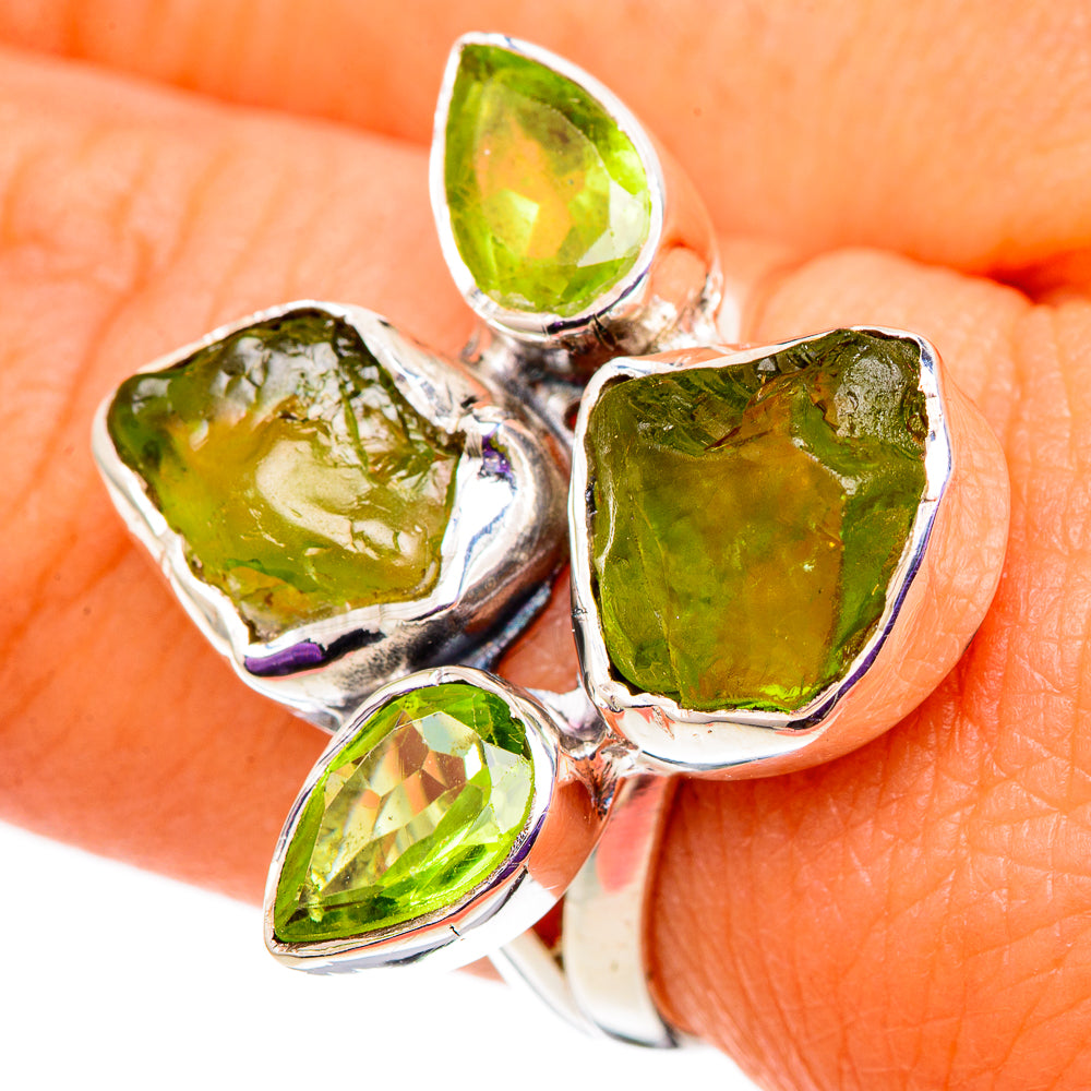 Peridot Rings handcrafted by Anasilvercos - RING105627