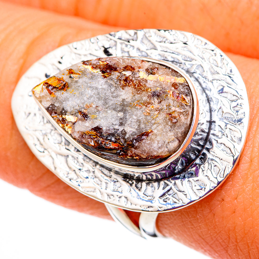 Astrophyllite Rings handcrafted by Anasilvercos - RING105628