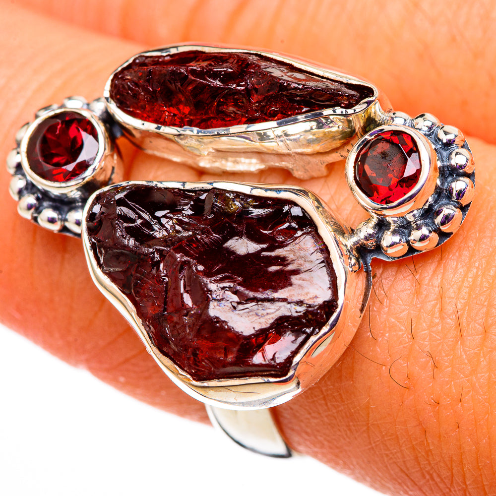 Garnet Rings handcrafted by Anasilvercos - RING105636