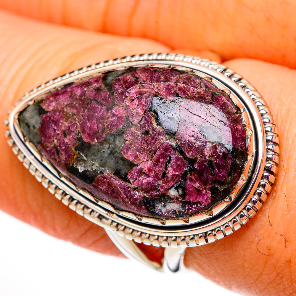 Russian Eudialyte Rings handcrafted by Anasilvercos - RING105637