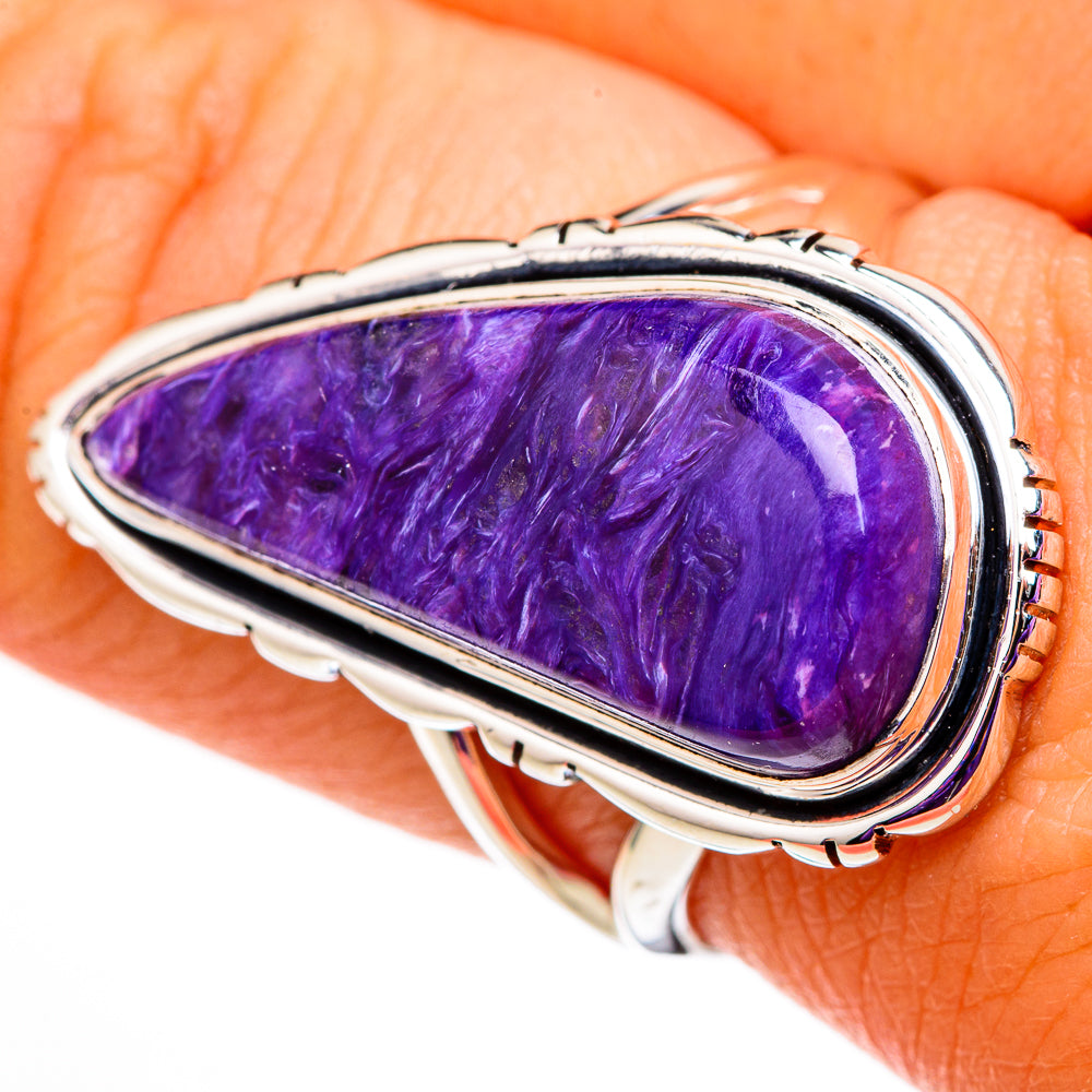 Charoite Rings handcrafted by Anasilvercos - RING105639