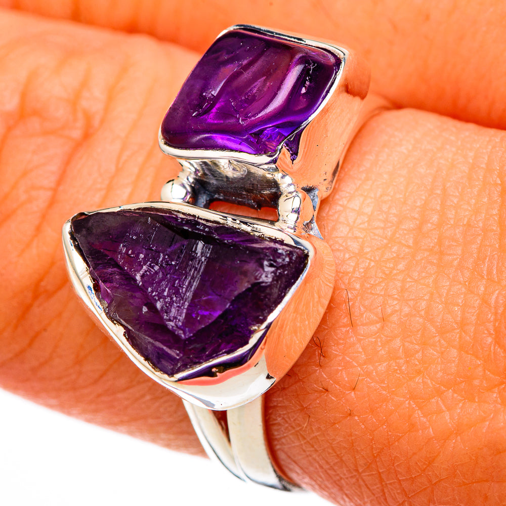 Amethyst Rings handcrafted by Anasilvercos - RING105641