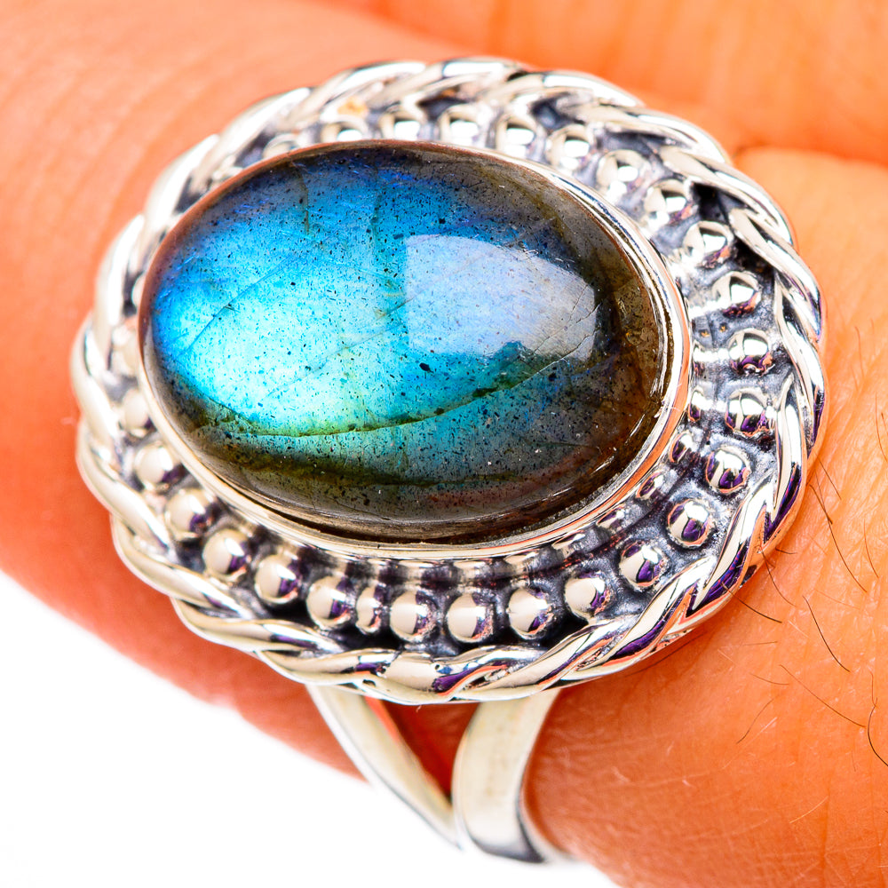 Labradorite Rings handcrafted by Anasilvercos - RING105656