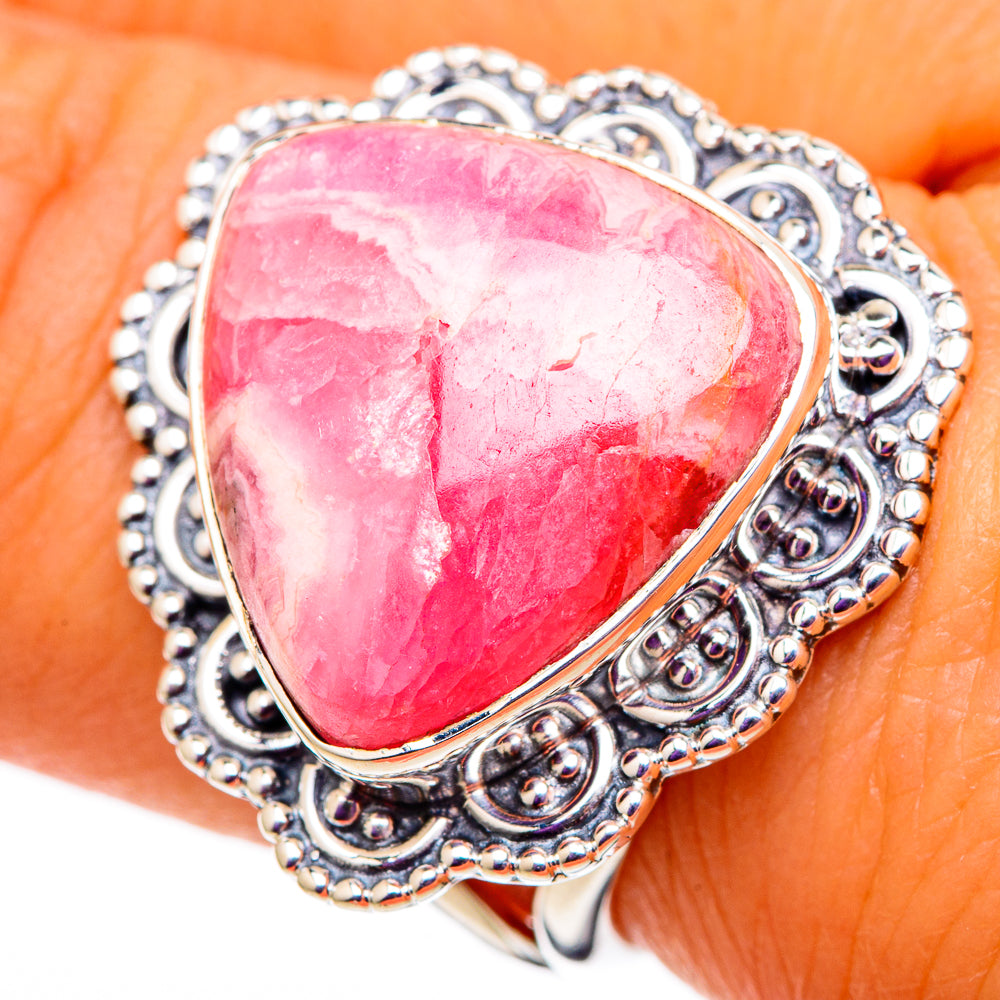 Rhodochrosite Rings handcrafted by Anasilvercos - RING105670