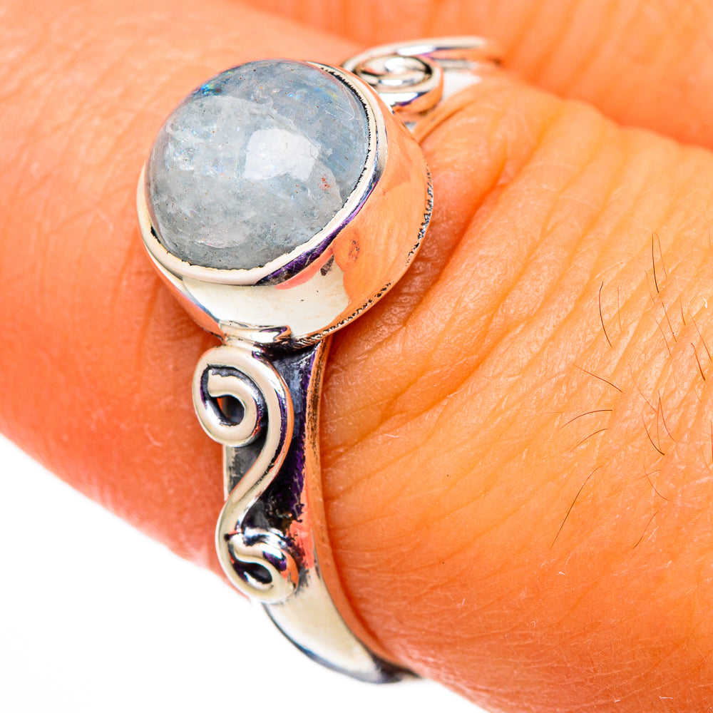 Aquamarine Rings handcrafted by Anasilvercos - RING105692