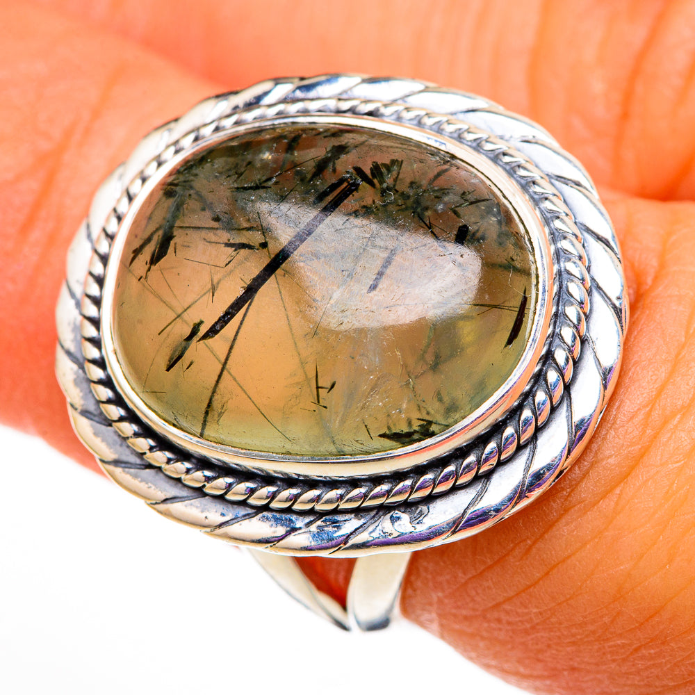 Prehnite Rings handcrafted by Anasilvercos - RING105724
