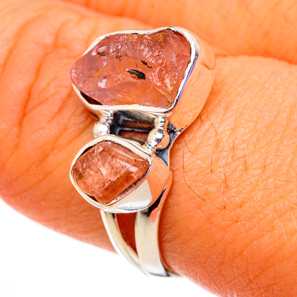 Rose Quartz Rings handcrafted by Anasilvercos - RING105732