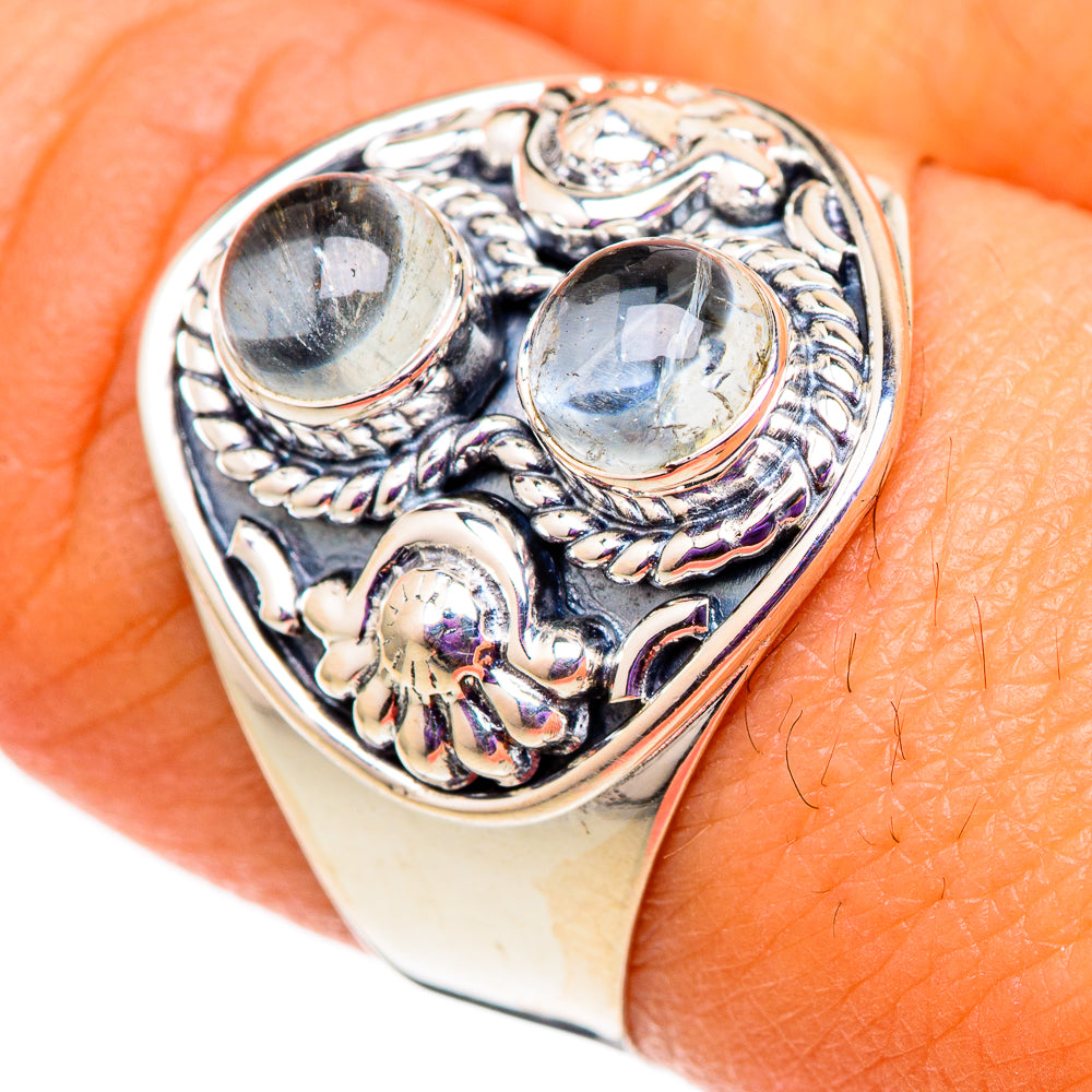 Aquamarine Rings handcrafted by Anasilvercos - RING105745