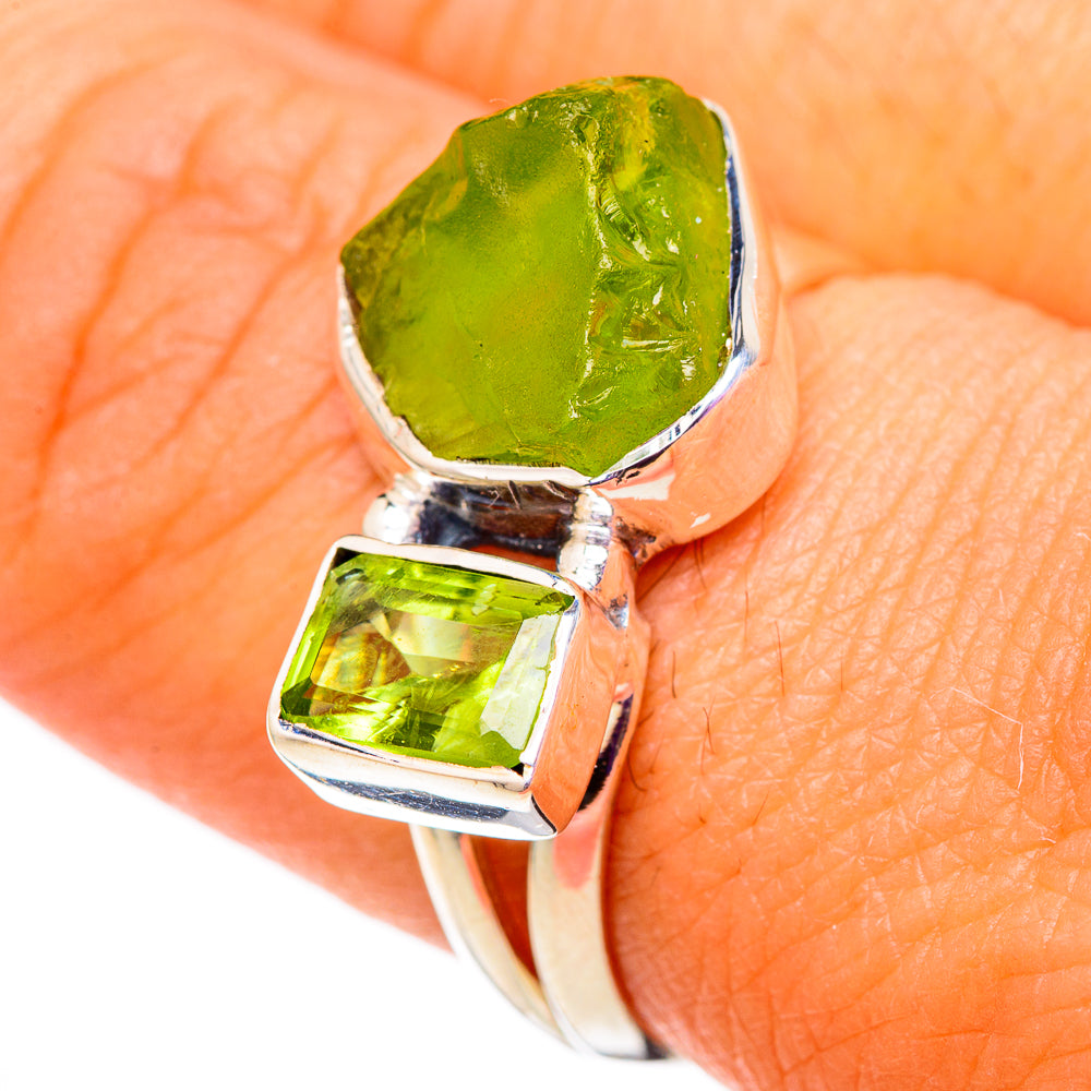 Peridot Rings handcrafted by Anasilvercos - RING105750