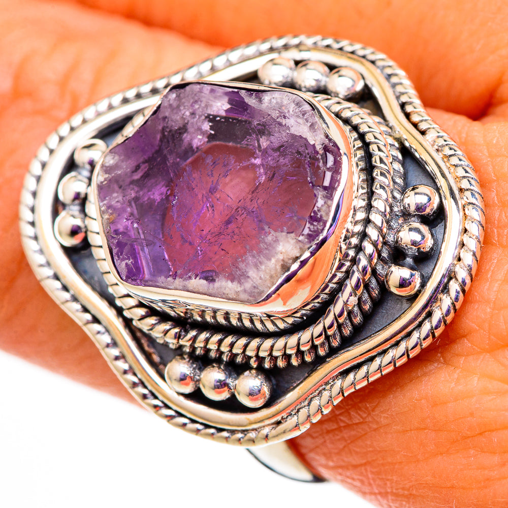Star Amethyst Rings handcrafted by Anasilvercos - RING105764