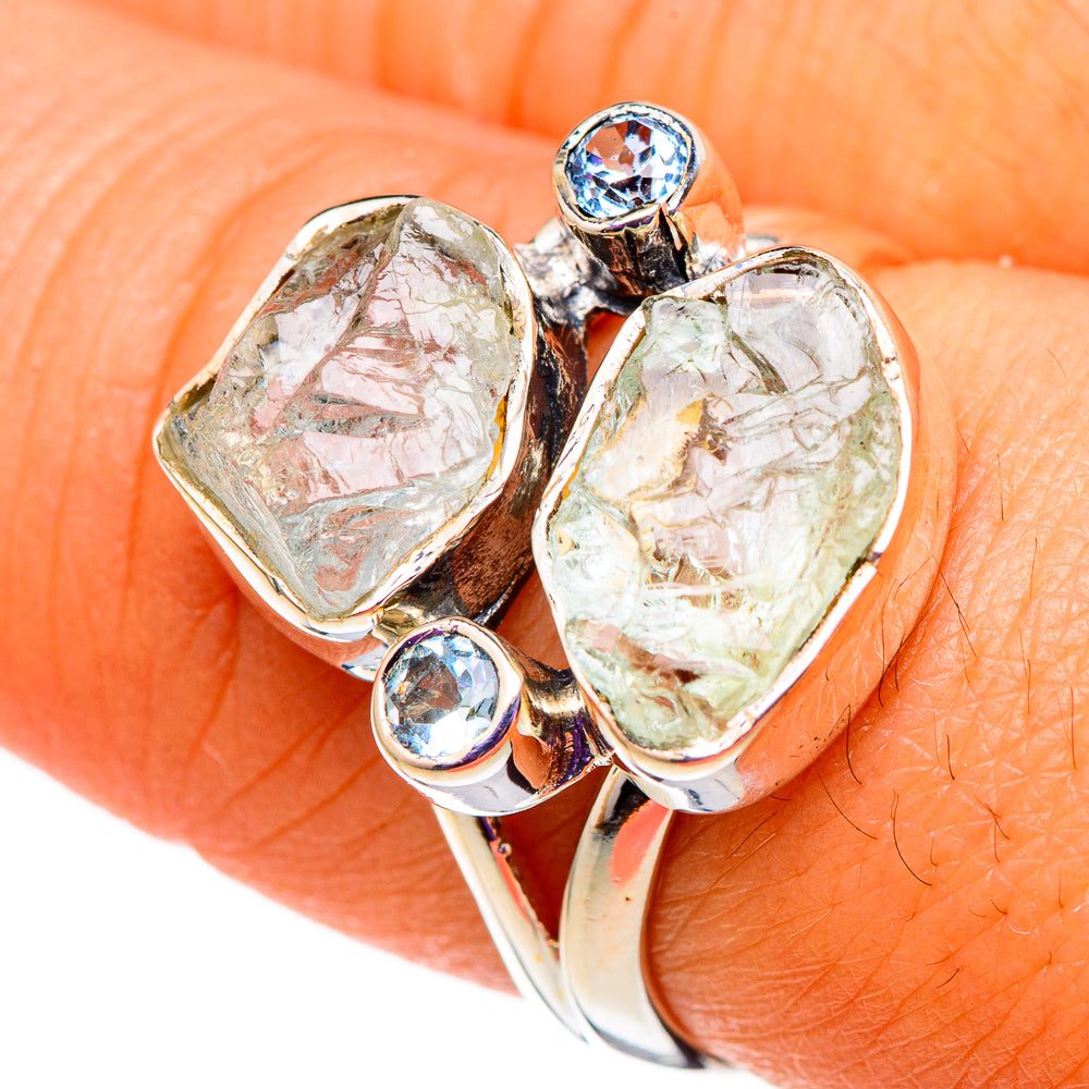 Aquamarine, Blue Topaz Rings handcrafted by Anasilvercos - RING105774