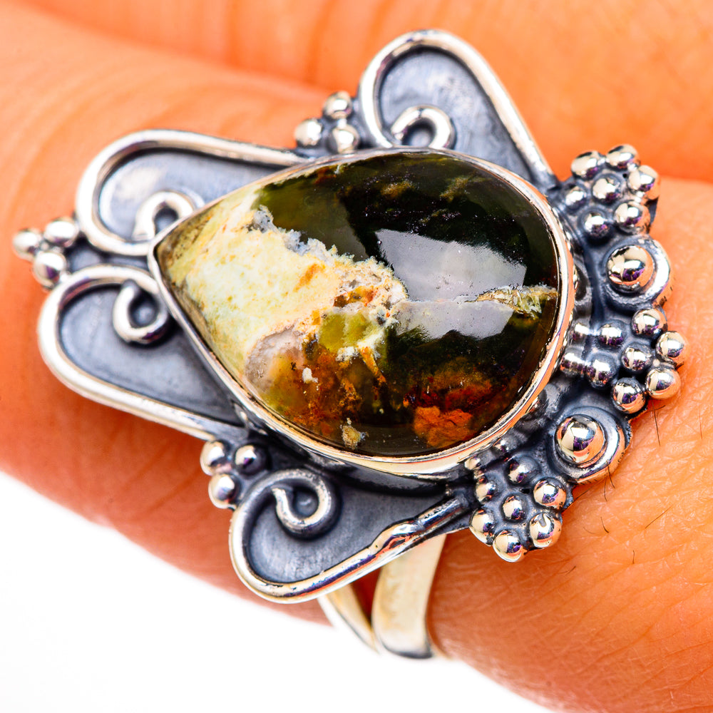 Ocean Jasper Rings handcrafted by Anasilvercos - RING105780