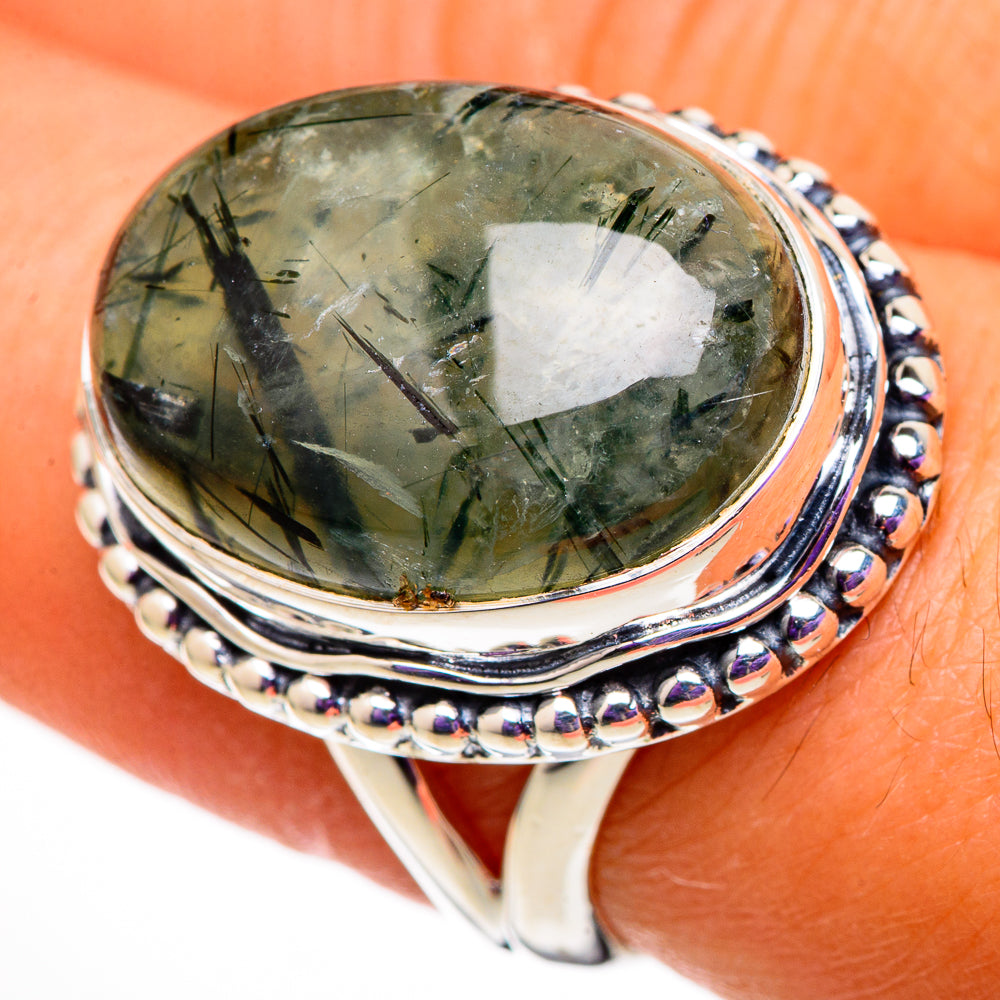 Prehnite Rings handcrafted by Anasilvercos - RING105783