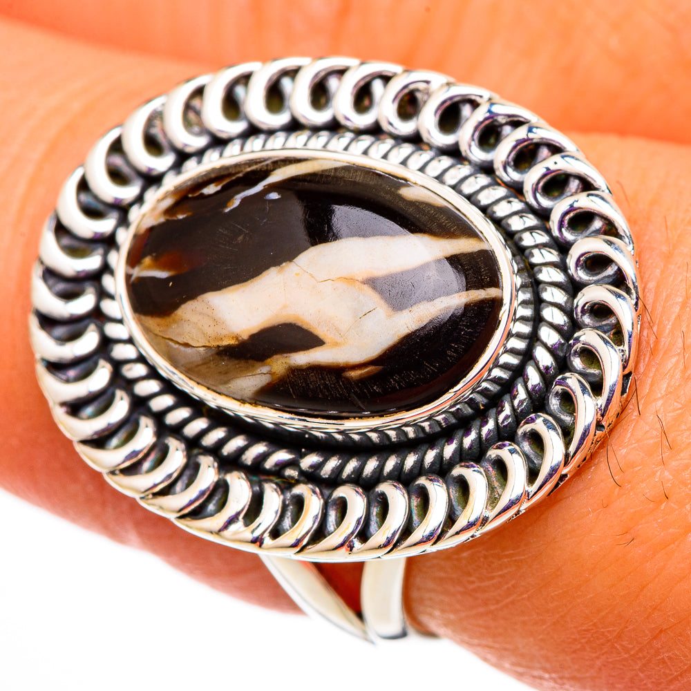 Peanut Wood Jasper Rings handcrafted by Anasilvercos - RING105786