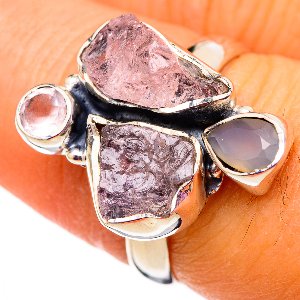 Rose Quartz Rings handcrafted by Anasilvercos - RING105789