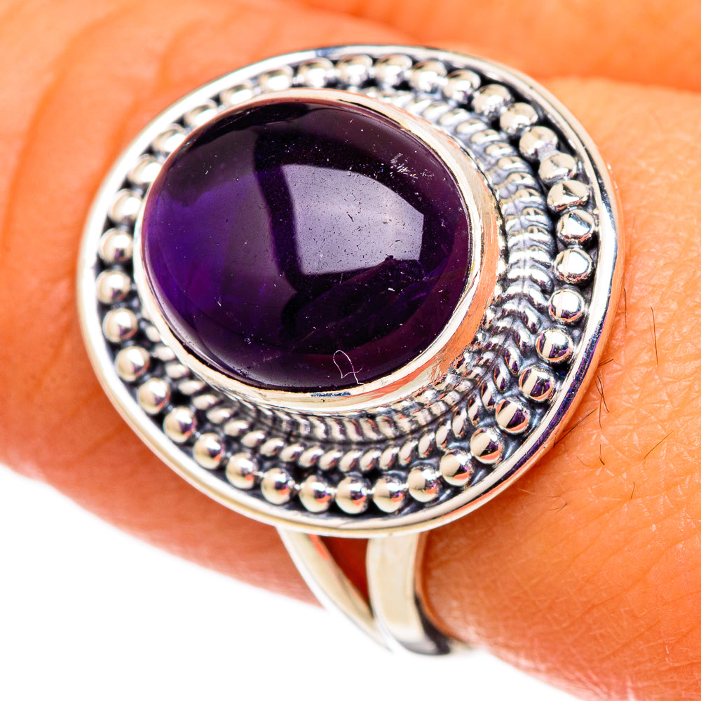 Amethyst Rings handcrafted by Anasilvercos - RING105792