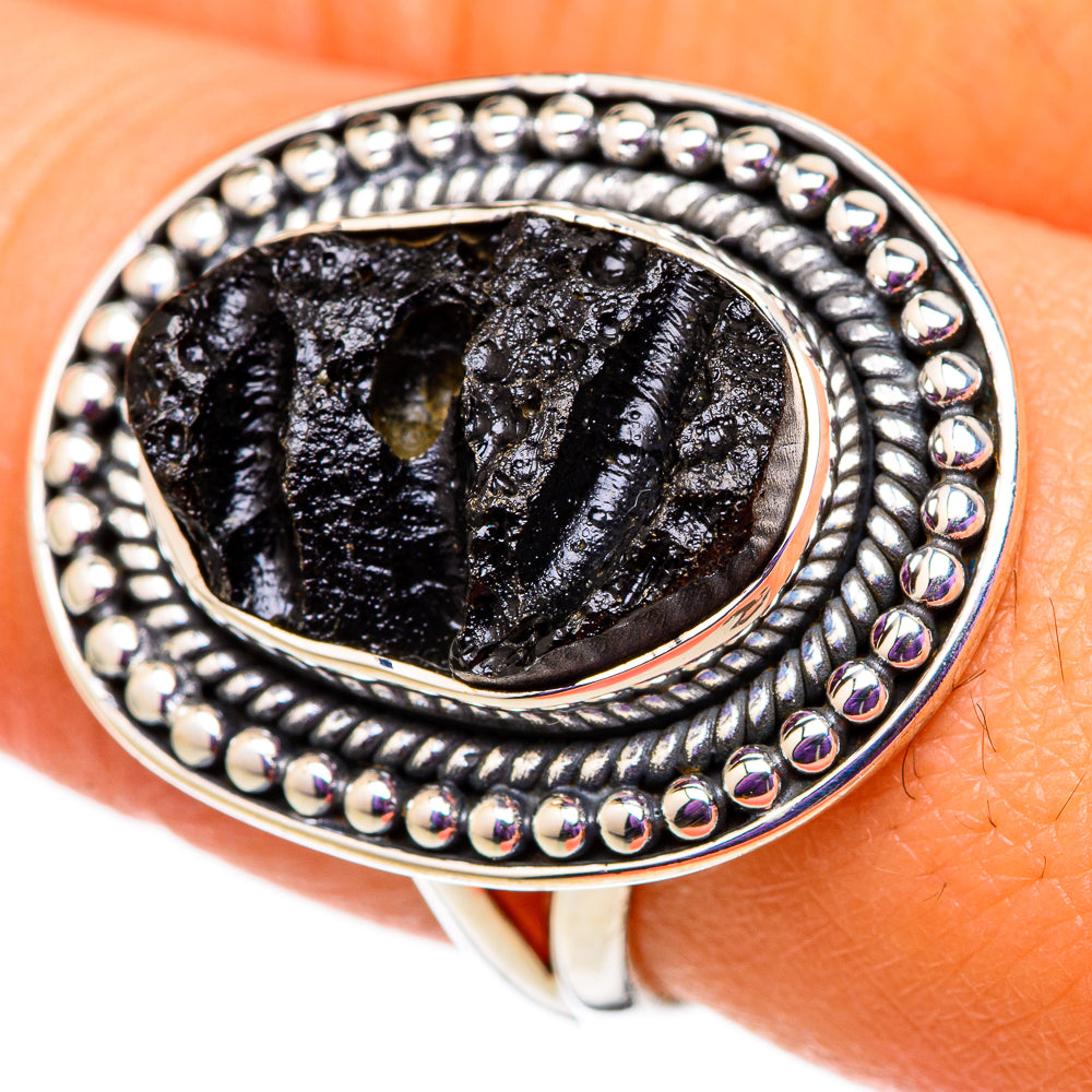 Tektite Rings handcrafted by Anasilvercos - RING105797