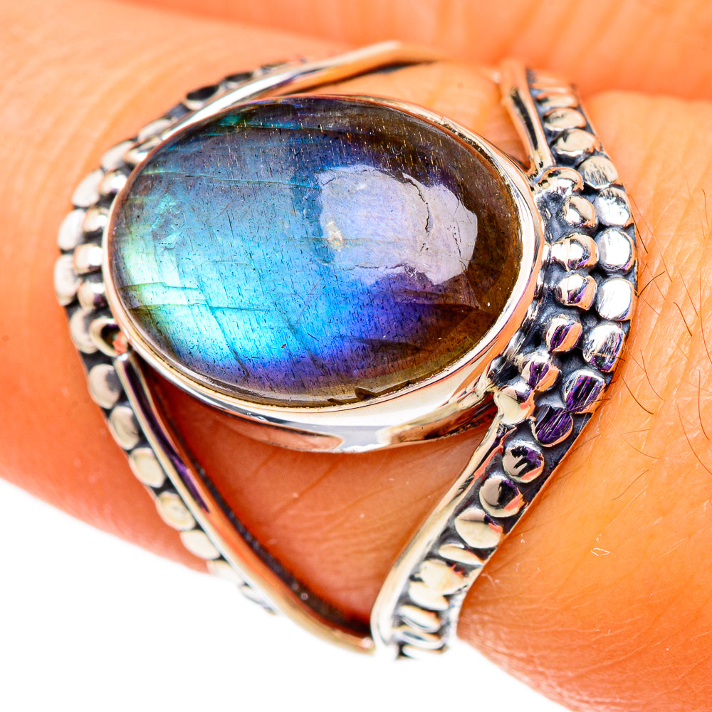 Labradorite Rings handcrafted by Anasilvercos - RING105802