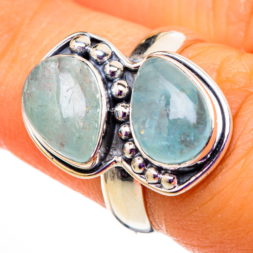 Aquamarine Rings handcrafted by Anasilvercos - RING105803