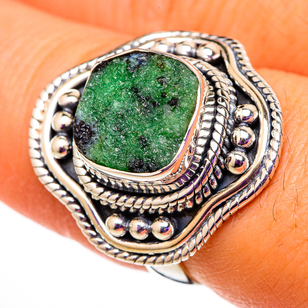 Ruby Zoisite Rings handcrafted by Anasilvercos - RING105811