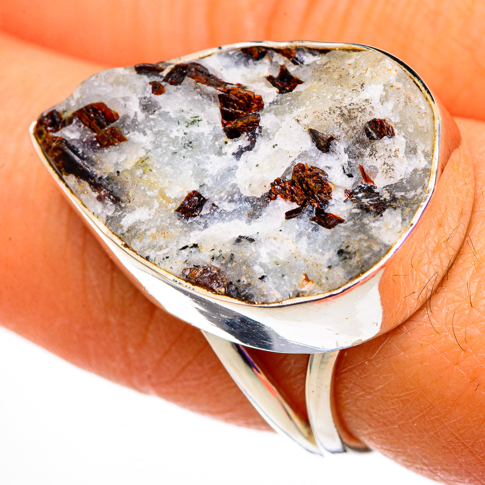 Astrophyllite Rings handcrafted by Anasilvercos - RING105817