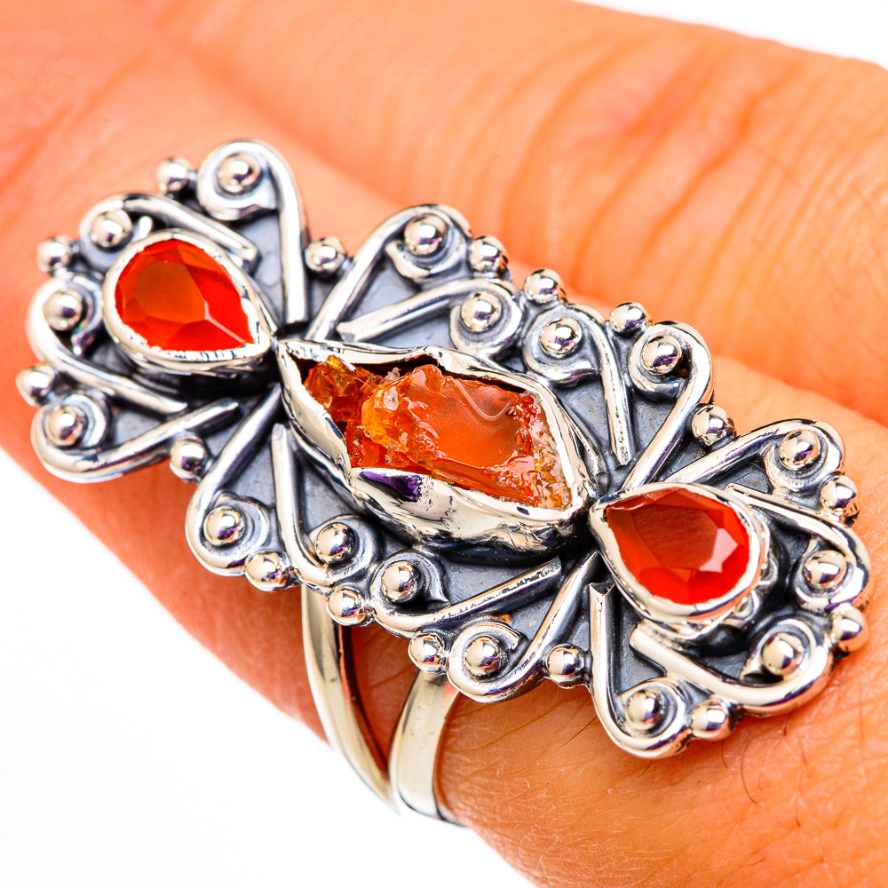 Carnelian Rings handcrafted by Anasilvercos - RING105819
