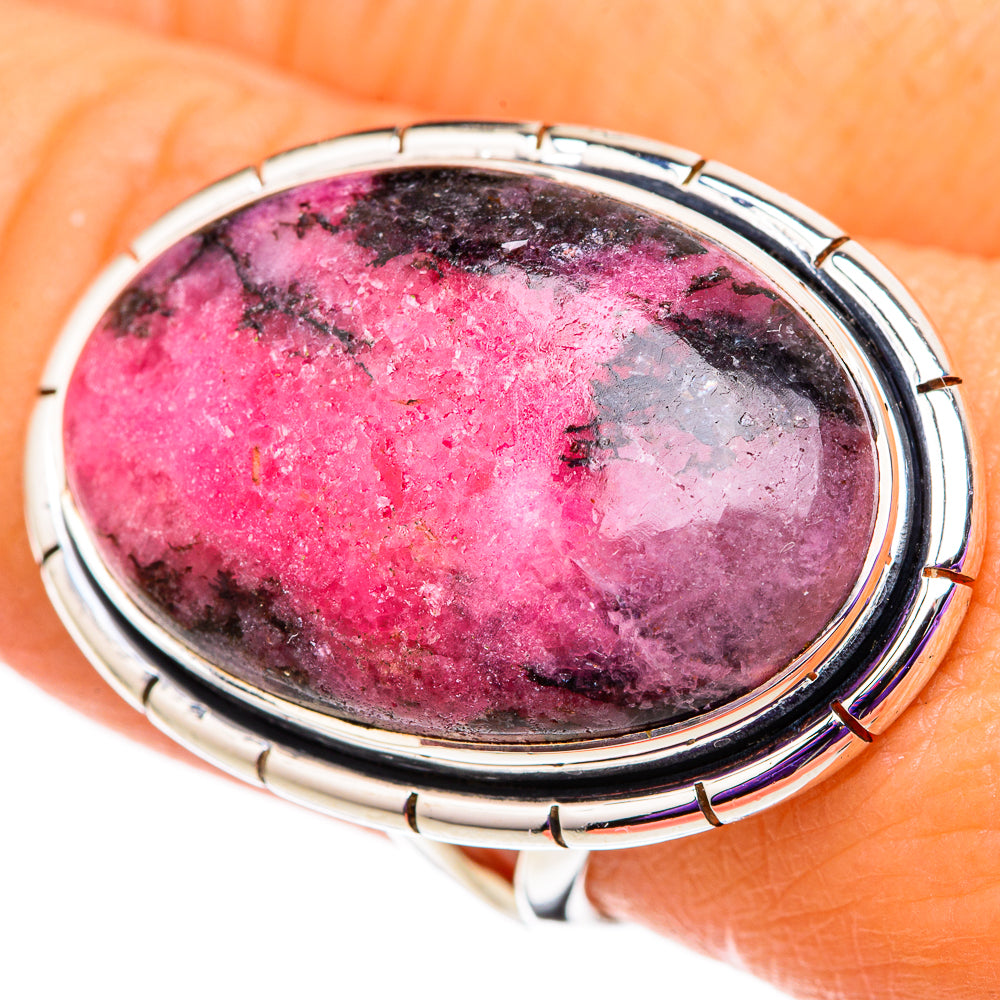 Rhodonite Rings handcrafted by Anasilvercos - RING105821