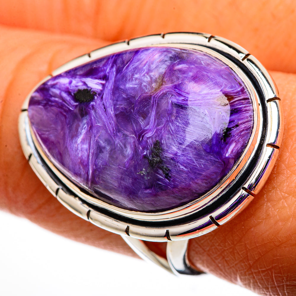 Charoite Rings handcrafted by Anasilvercos - RING105832