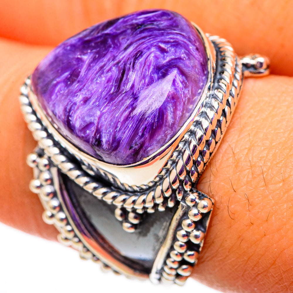 Charoite Rings handcrafted by Anasilvercos - RING105835
