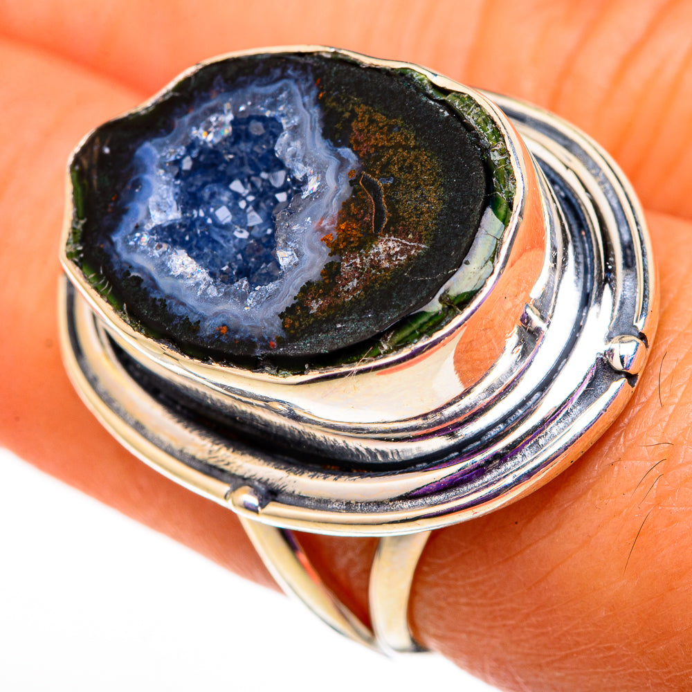Coconut Geode Druzy Rings handcrafted by Anasilvercos - RING105837
