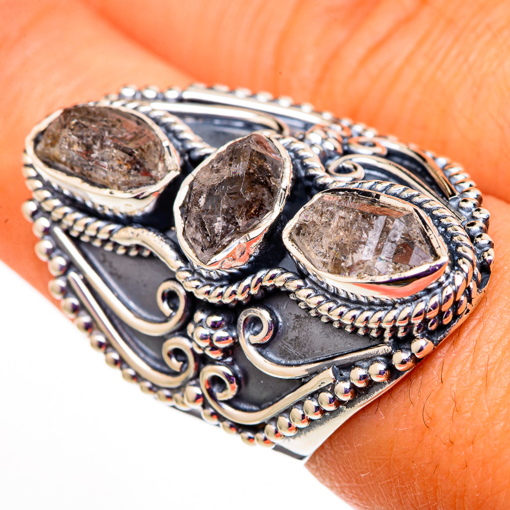 Herkimer Diamond Rings handcrafted by Anasilvercos - RING105839