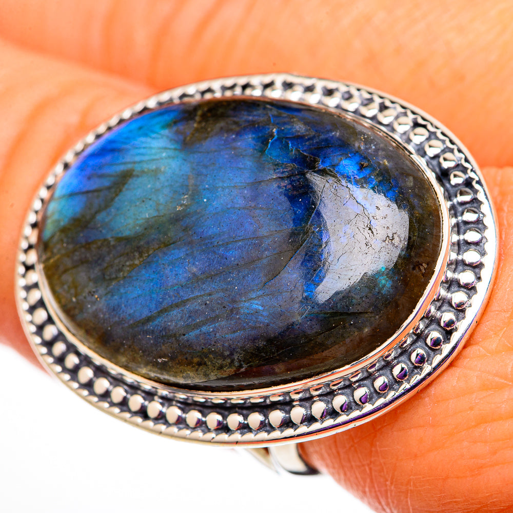 Labradorite Rings handcrafted by Anasilvercos - RING105850