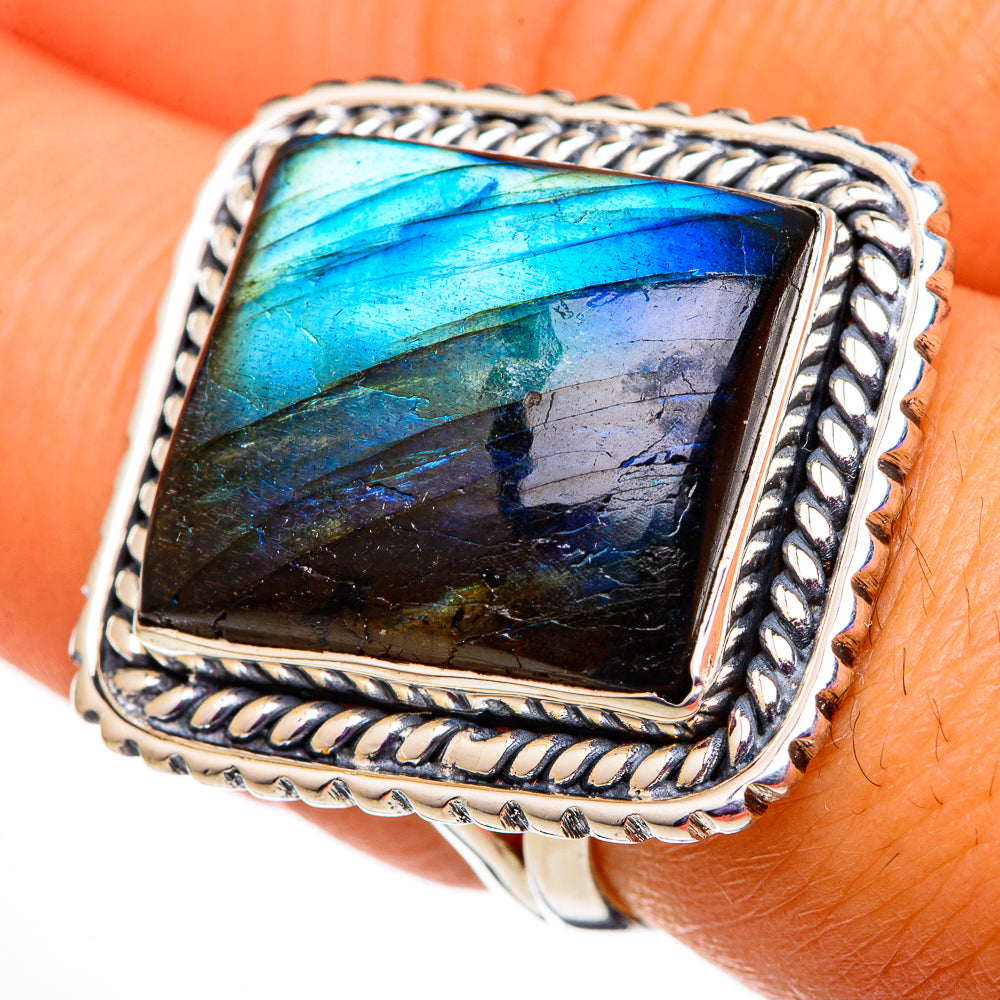 Labradorite Rings handcrafted by Anasilvercos - RING105855
