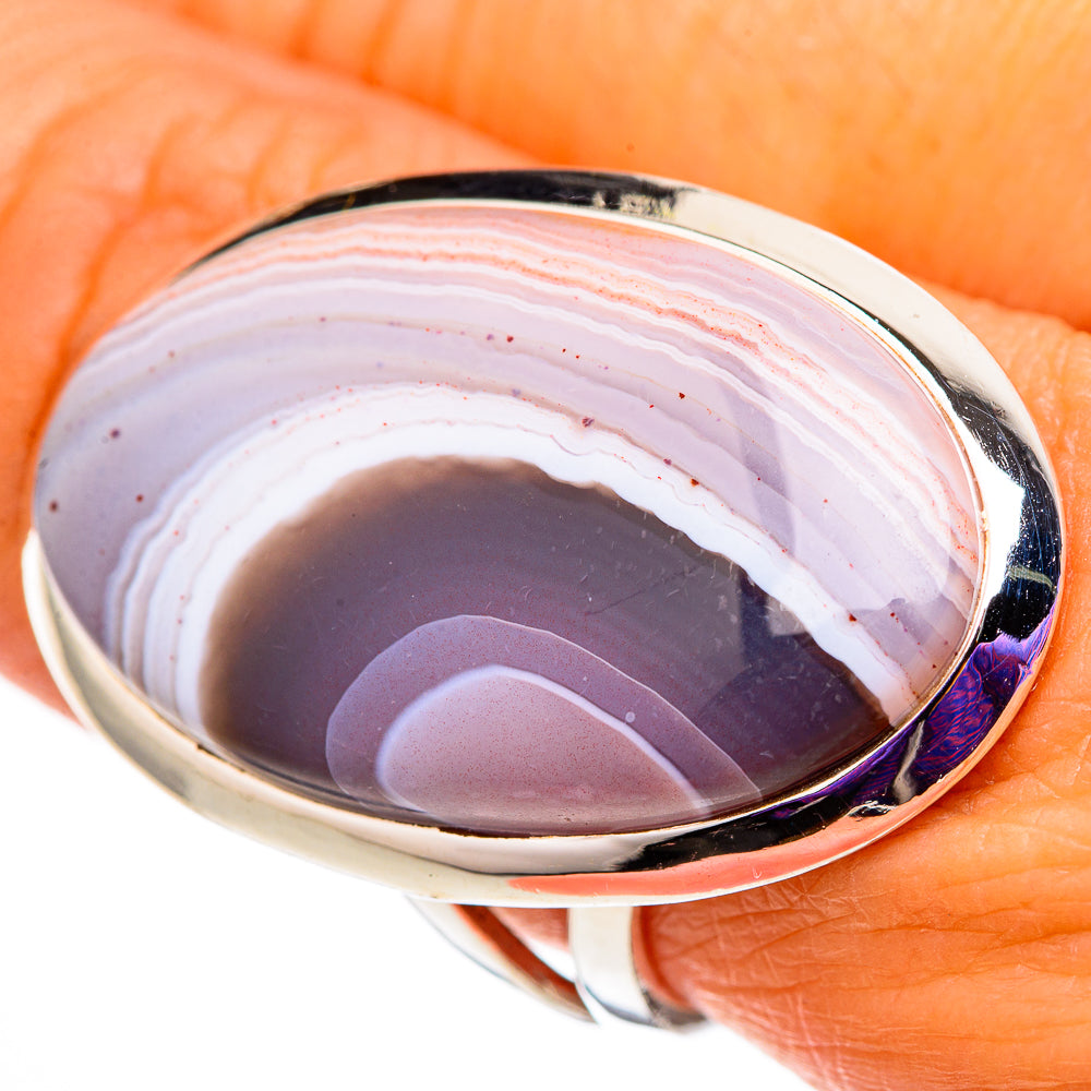 Botswana Agate Rings handcrafted by Anasilvercos - RING105868