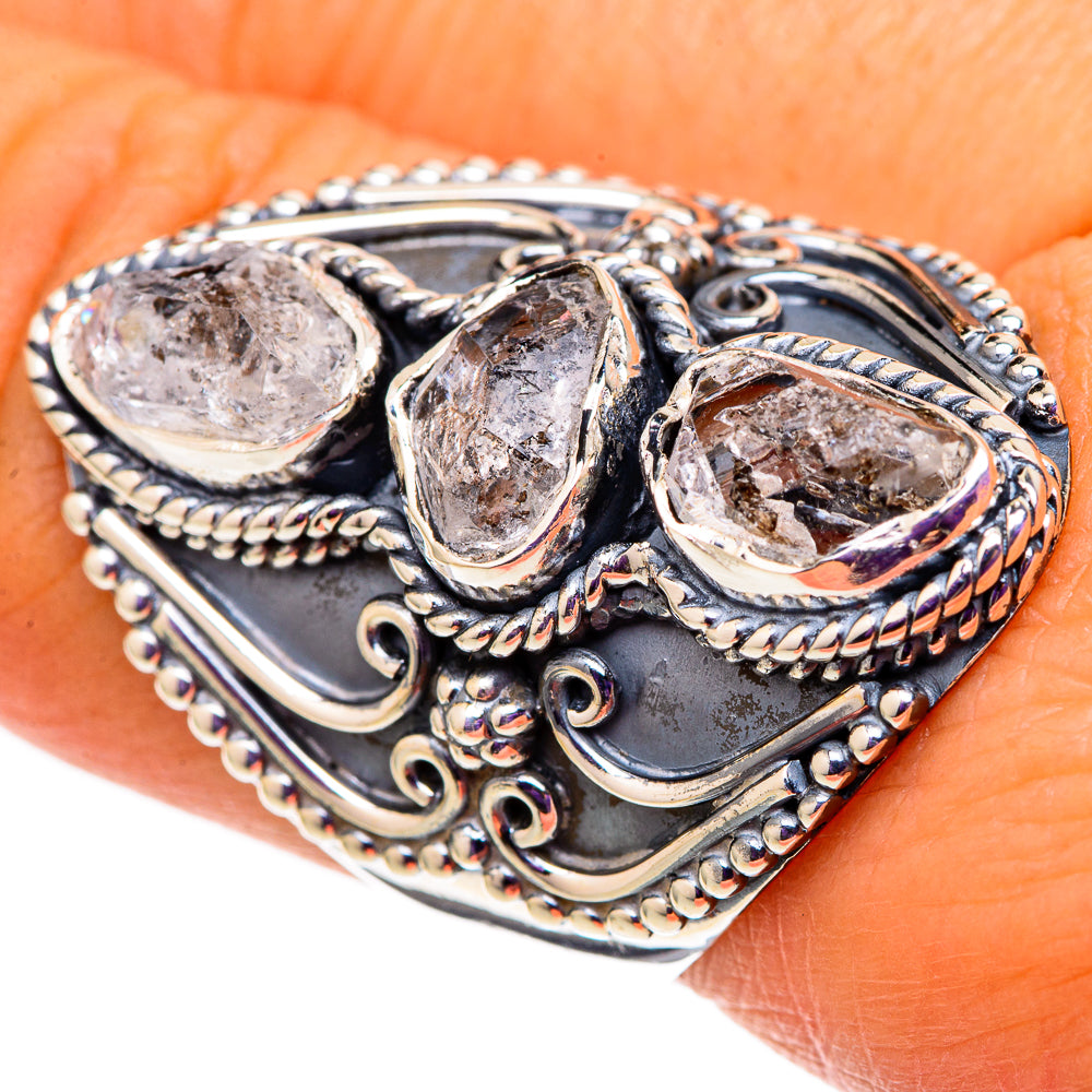 Herkimer Diamond Rings handcrafted by Anasilvercos - RING105882
