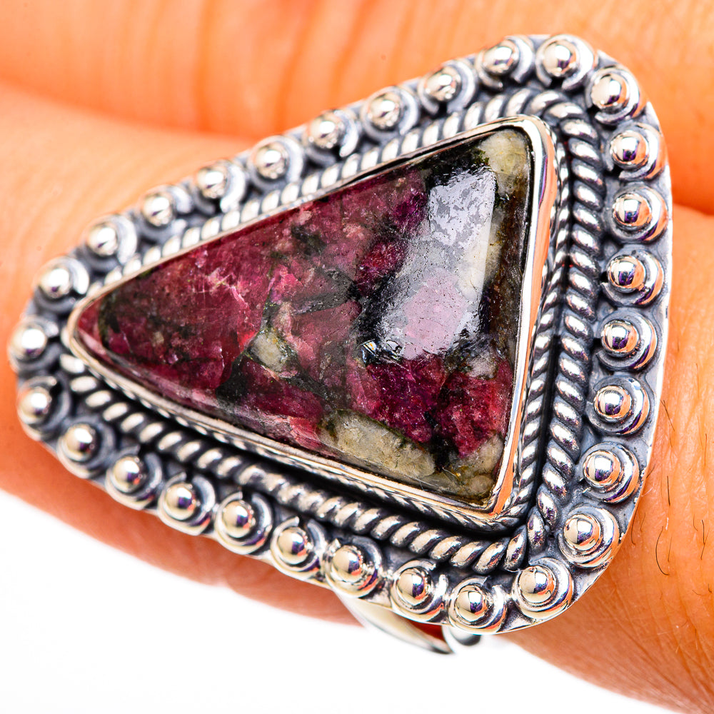 Russian Eudialyte Rings handcrafted by Anasilvercos - RING105913