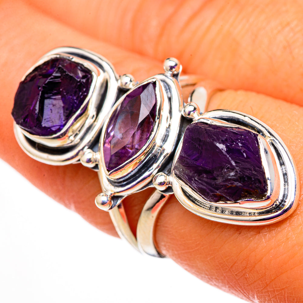 Amethyst Rings handcrafted by Anasilvercos - RING105916