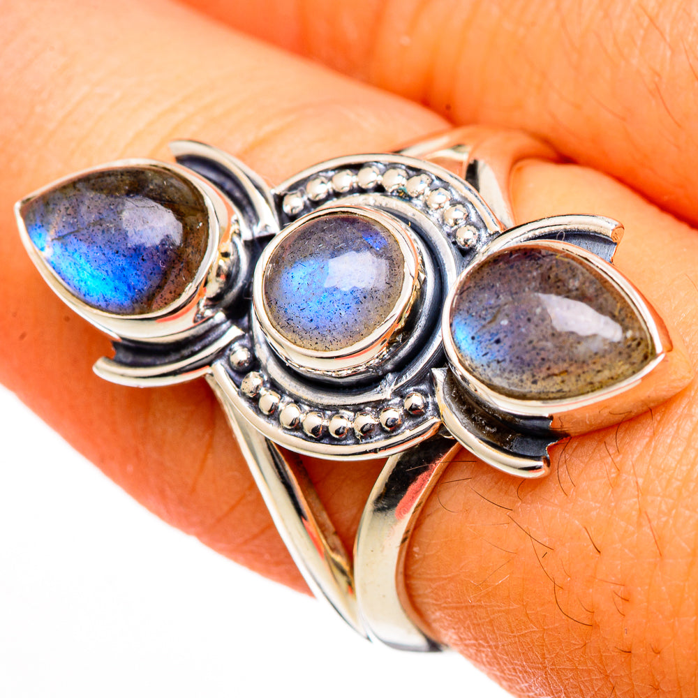 Labradorite Rings handcrafted by Anasilvercos - RING105928