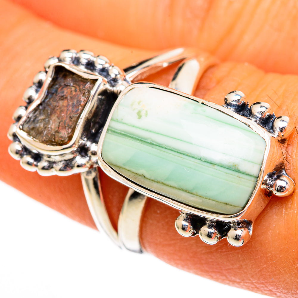 Green Jasper Rings handcrafted by Anasilvercos - RING105934