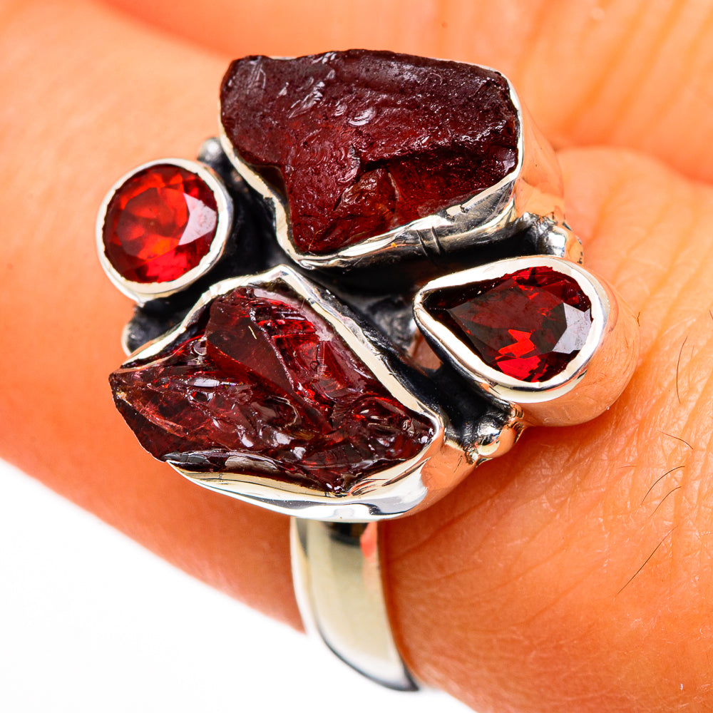 Garnet Rings handcrafted by Anasilvercos - RING105950