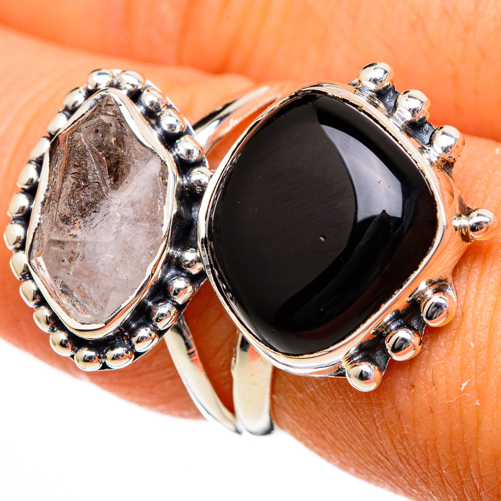 Black Onyx Rings handcrafted by Anasilvercos - RING105956