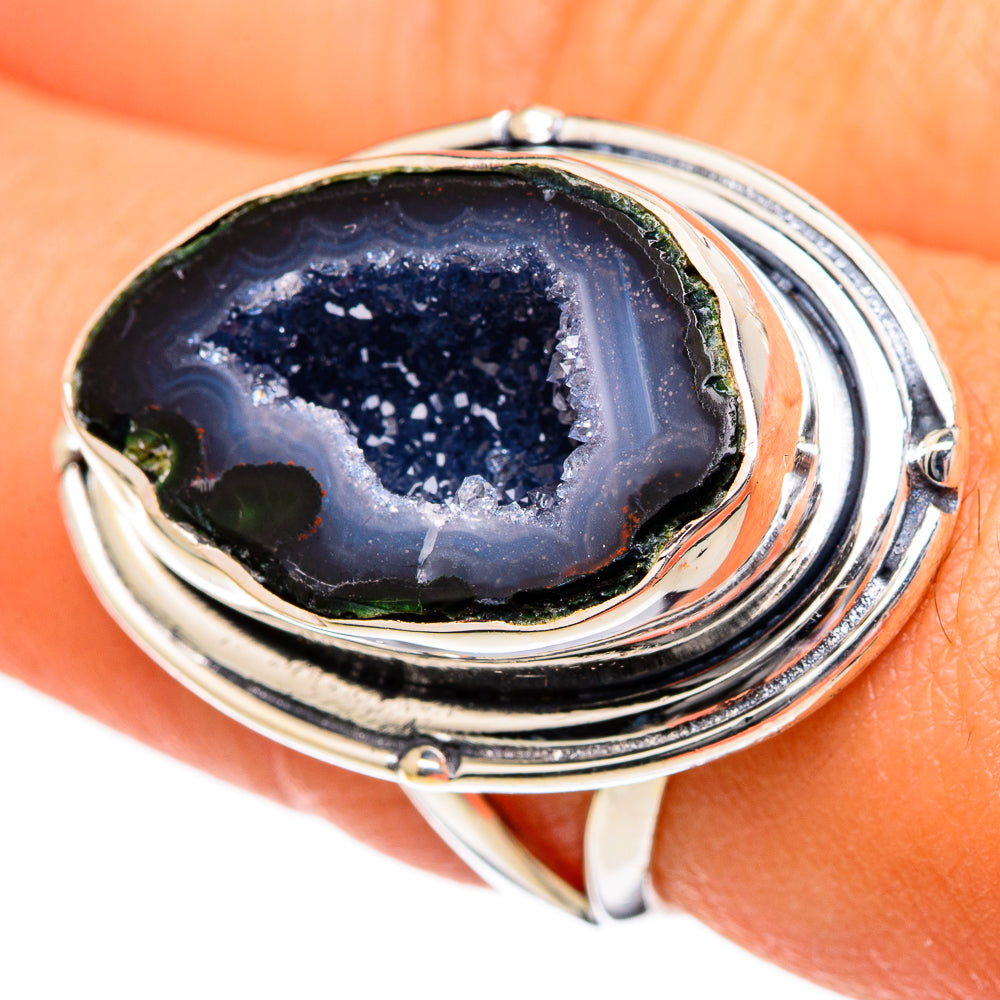 Coconut Geode Druzy Rings handcrafted by Anasilvercos - RING105959